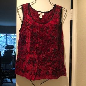 Annie Alexander Over the Head Woman’s Unique Knitted Tank Top Size Large